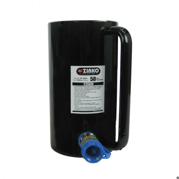 Zinko ZR-506A Single Acting Cylinder, Aluminum, 50 ton, 6.25in Stroke Min. Height 10.93in 21A-506 - main
